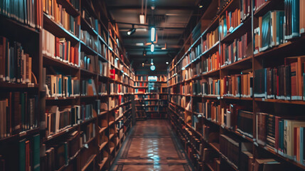 Poster - books in the library