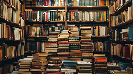 Poster - books in the library