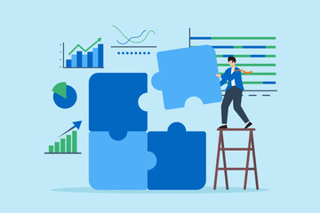Poster - matching together market strategies, comprehensive data analysis, problem-solving, visualizing busin
