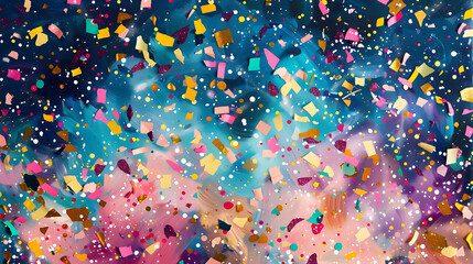 Poster - Confetti and party