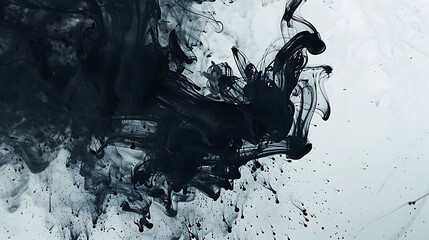 Leinwandbilder - Abstract ink splash background