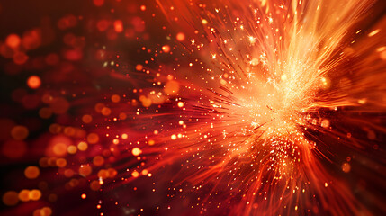 Poster - Abstract firework background with free space for text