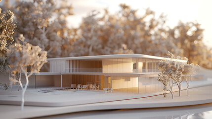 Poster - 3D rendering of an architecture model 2