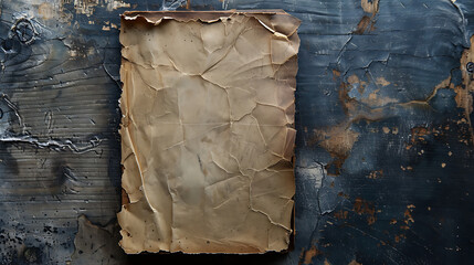 Poster - Worn and torn grunge notebook cover paper.