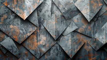 Poster - abstract metal background as background