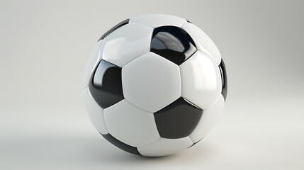 soccer ball on white