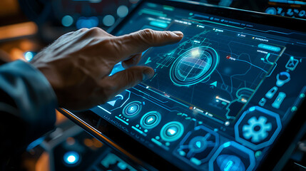 Poster - touchscreen interface