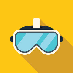 Poster - virtual reality glasses headset goggles for playing and watching videos in 3d