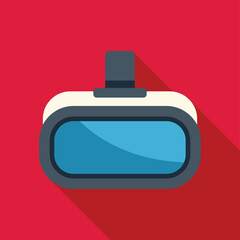Poster - vr glasses headset presenting a modern way of entertainment allowing to experience virtual reality
