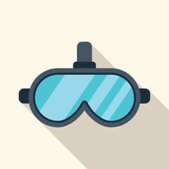 Poster - diving mask with snorkel for exploring underwater world is laying on a beige background