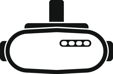 Poster - Virtual reality headset presenting an immersive digital experience