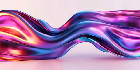 Wall Mural - vibrant flowing waves of colorful liquid texture create a dynamic and modern abstract background for