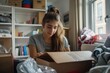 © Nathaphat - Settling In: Young Student Unpacking Personal Belongings in New College Dorm Room