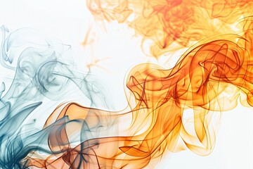 Wall Mural - an image of fire and smoke