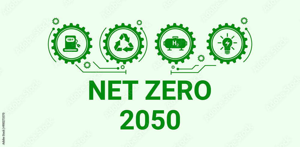 Un Net Zero Net zero greenhouse gas emissions by 2050, carbon neutral, net zero ...