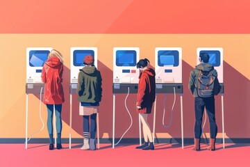 Poster - A group of people standing side by side, united in their stance