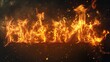 © muhammad - A fire and flame effect on text, making the letters appear as if they are burning with realistic flames and embers, suitable for dramatic promotions.