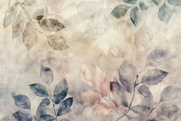 Poster - A detailed view of a painted leaf, perfect for use in art-related projects or as a decorative element