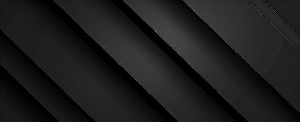 Poster - Black background with abstract geometric shapes, simple minimalistic design, dark gray color palette, high resolution, vector graphics, flat style, high contrast, sharp edges, shadows and highlights, 