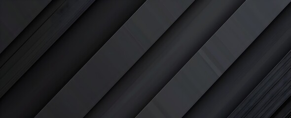 Poster - Black background with abstract geometric shapes, simple minimalistic design, dark gray color palette, high resolution, vector graphics, flat style, high contrast, sharp edges, shadows and highlights, 