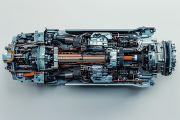Poster - A detailed look at a car's internal workings, suitable for automotive-related contexts