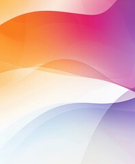 Sticker - Vibrant Gradient Background With Flowing Waves in Soft Colors