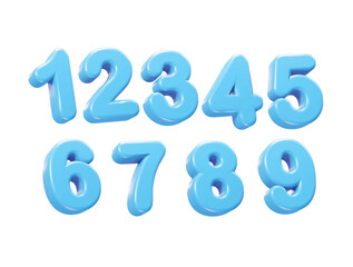 Poster - Number 3d rendering vector illustration