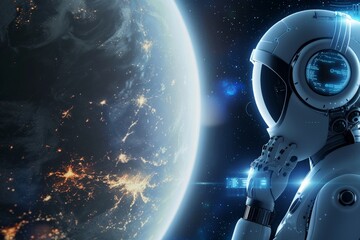 ai contemplating earth.