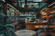 © Broccolini - interior of a cafe, A roastery cafe converted from a house, cozy atmosphere, natural