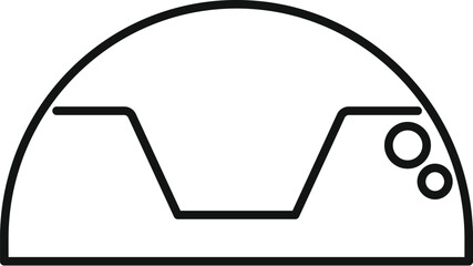 Poster - simple line drawing of a car dashboard panel showing the speedometer and fuel gauge