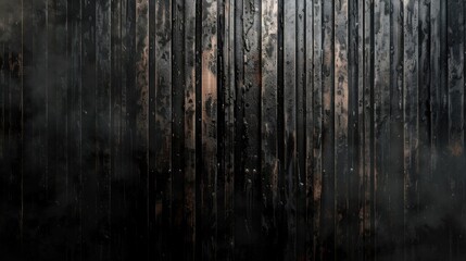Poster - A fire hydrant stands in front of a wooden wall, ready for use