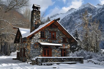 Sticker - church in the mountains