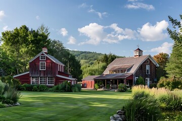 Wall Mural - country house in the village