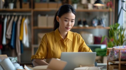 Sticker - The woman in yellow shirt