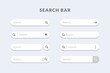 © Hunter Leader - Search bar vector element design. Set of search boxes ui template