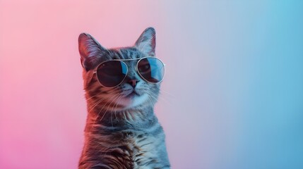 Wall Mural - Cool Cat in Sunglasses