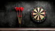 © Korea Saii - Precision and Passion A close-up of a dart hitting the bullseye on a dartboard, symbolizing the focus and accuracy needed to achieve your goals and hit your target with confidence wallpaper, backgroun