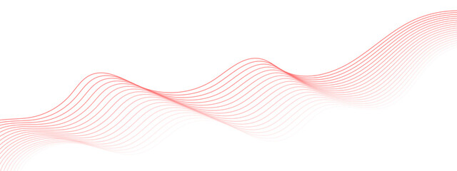 Wall Mural - wavy lines tech futuristic motion background. abstract wave element for design. glowing geometric li