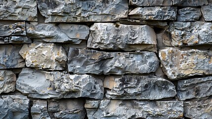 Poster - Closeup of a Rough Stone Wall