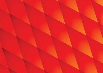 Wall Mural - Orange Color mosaic Vector geometric illustration.