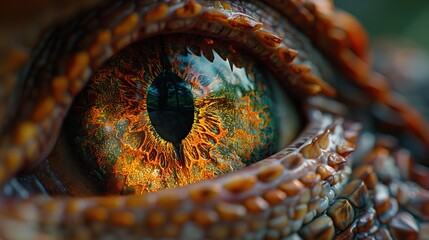 Canvas Print - Close-up Dragon Eye