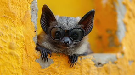 Canvas Print - Bat with Sunglasses