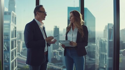 Wall Mural - The business meeting discussion