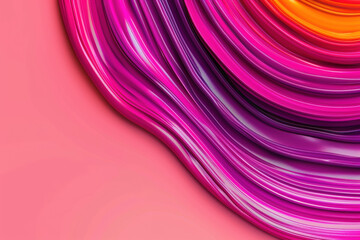 Poster - Abstract colorful waves with vibrant pink, purple, and orange hues creating a dynamic and visually captivating design for modern art and graphic projects.