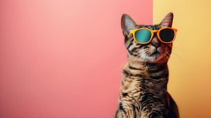 Wall Mural - Cool Cat Wearing Sunglasses