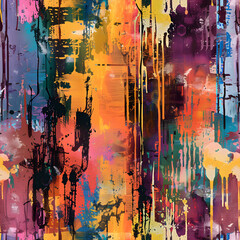 Poster - Abstract grunge colorful background showing artistic pattern