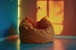 © Ева Поликарпова - A comfortable bean bag chair sitting on the floor in a cozy room