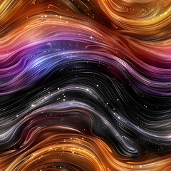 Leinwandbilder - abstract colorful pattern background flowing like a river of liquid light