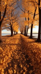 Wall Mural - autumn in the park