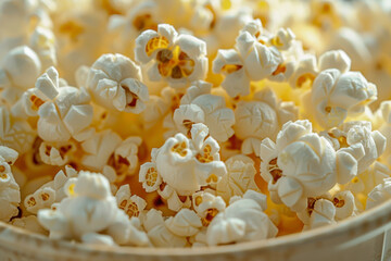 Close-Up of Freshly Popped Popcorn